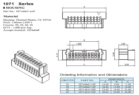 1071 / 1072 Series Connectors